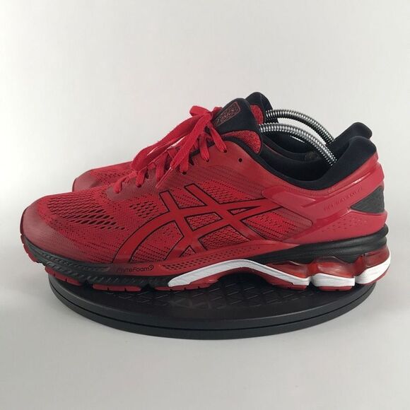 Asics Gel-Kayano 26 Red/Black Athletic Running Shoes 1011A541 Men’s Size 12 - Picture 8 of 12